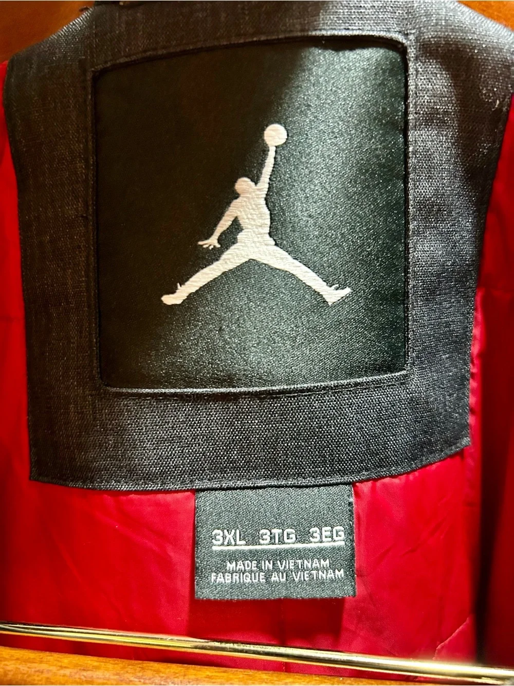 Jordan Hooded Jacket Black Heather Gray Red Lining Men’s 3XL Rare Discontinued